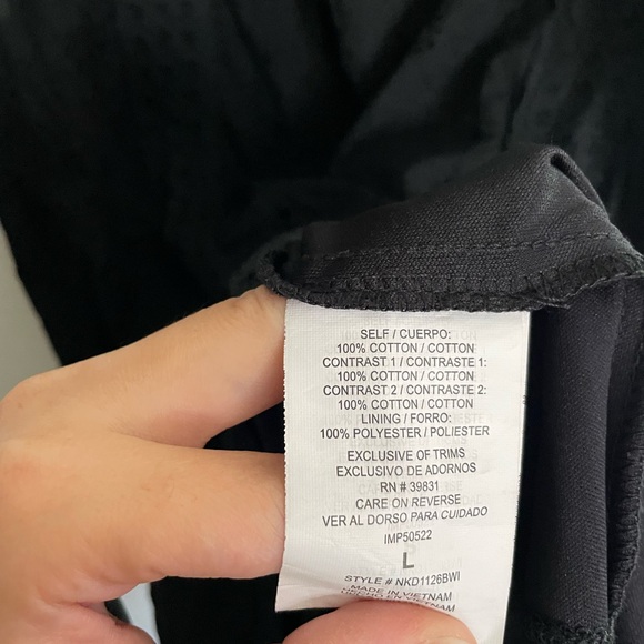 Rewind Black Eyelet Sleeveless Mini Dress - Picture 4 of 7